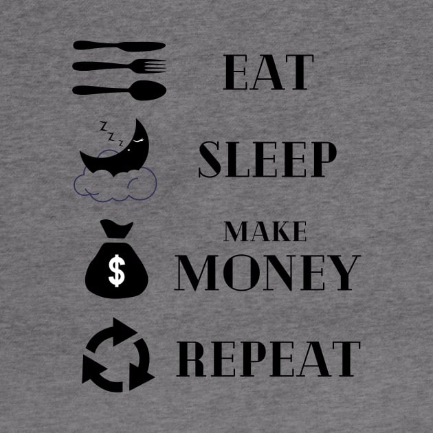 Eat Sleep Make money Repeat by Yenz4289